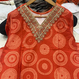 Festive Embroidered Straight Kurta