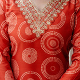 Festive Embroidered Straight Kurta