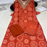 Festive Embroidered Straight Kurta