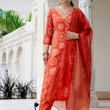 Festive Embroidered Straight Kurta