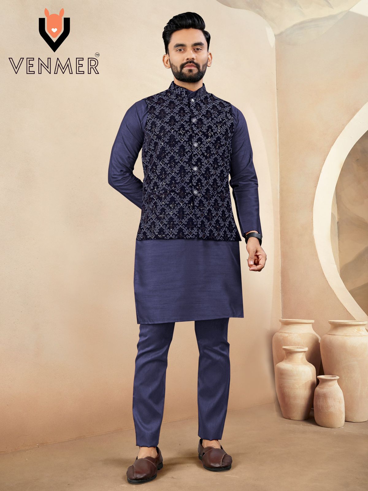 Presenting new party wear silk kurta pyjama