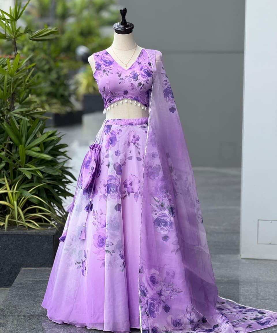 Traditional Mulberry Silk Lehenga
