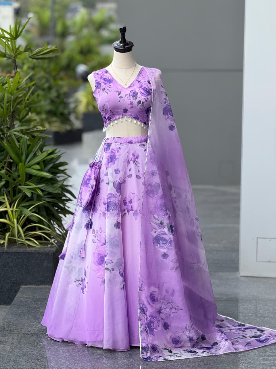 Traditional Mulberry Silk Lehenga