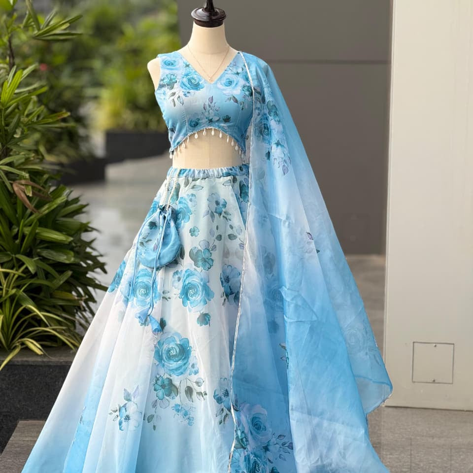 Traditional Mulberry Silk Lehenga