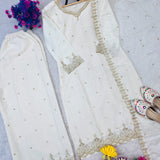 Festive Embroidered Straight Suit