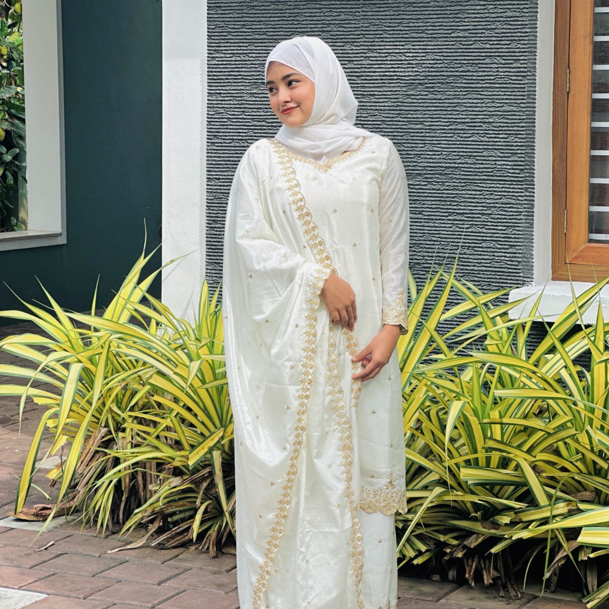 Festive Embroidered Straight Suit