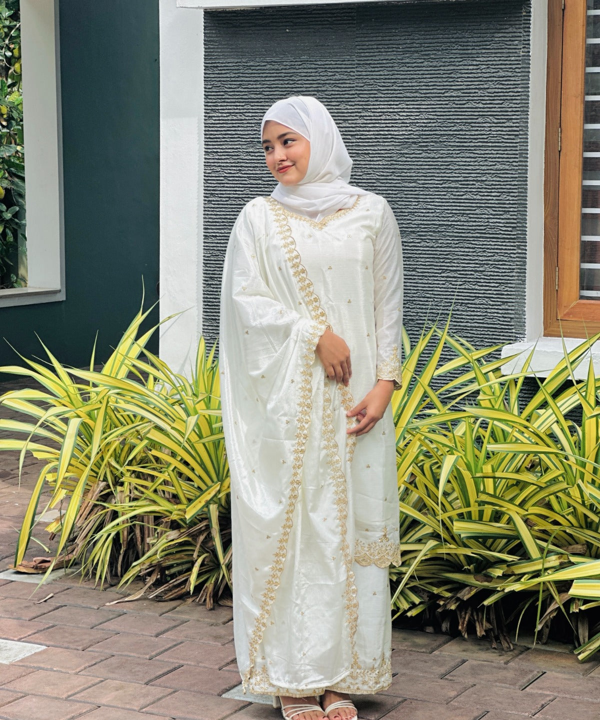 Festive Embroidered Straight Suit