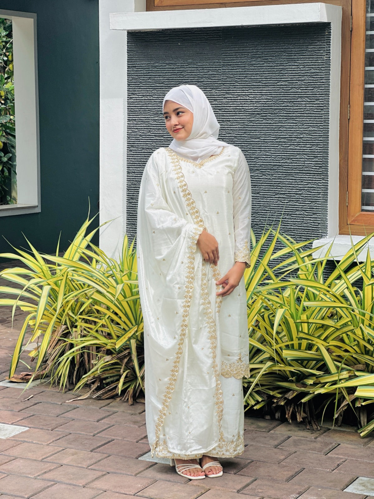 Festive Embroidered Straight Suit