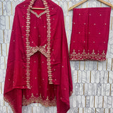 Festive Embroidered Straight Suit