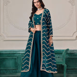 Designer Chinon Jacket Suit Set