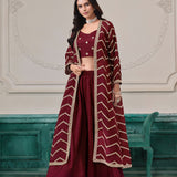 Designer Chinon Jacket Suit Set