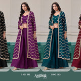 Designer Chinon Jacket Suit Set