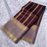 Exclusive Golden Zari Weaving Saree