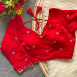 Heavy Star Beads Saree Blouse