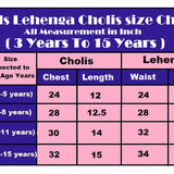 Pretty Colored Kids Lehenga Choli