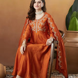 Dashing Embroidered Silk Suit