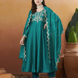 Dashing Embroidered Silk Suit