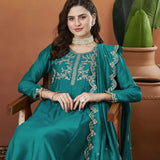 Dashing Embroidered Silk Suit