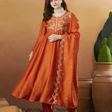 Dashing Embroidered Silk Suit