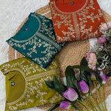 Dashing Embroidered Silk Suit