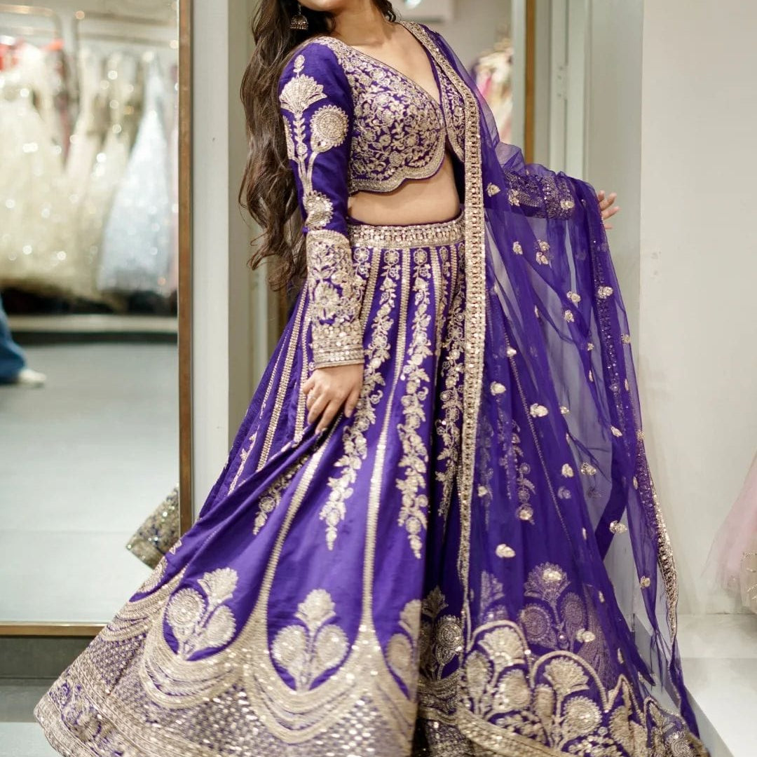 Bridal Heavy Embroidered Lehenga