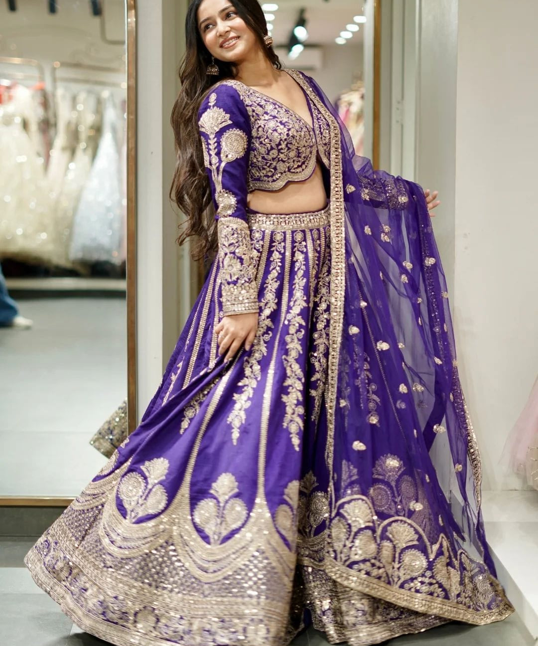 Bridal Heavy Embroidered Lehenga