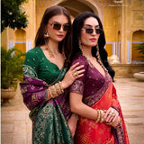 Occassionaly Trikaashi Satin Silk Saree