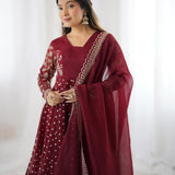 Designer Embroidered Top Plazzo