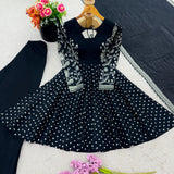 Designer Embroidered Top Plazzo