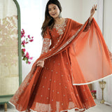 Exclusive Chinon Anarkali Gown