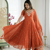 Exclusive Chinon Anarkali Gown