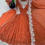 Exclusive Chinon Anarkali Gown