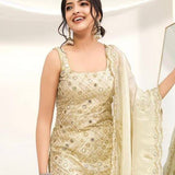 Designer Partylook Top Plazzo Set