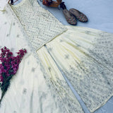 Designer Partylook Top Plazzo Set