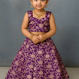 Kids Banarasi Silk Lehenga Choli