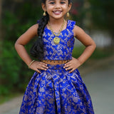 Kids Banarasi Silk Lehenga Choli