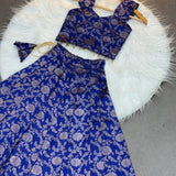 Kids Banarasi Silk Lehenga Choli