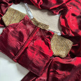 Premium Star Dust Satin Saree