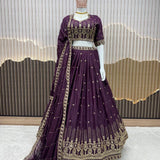 Designer Heavy Star Georgette Lehenga