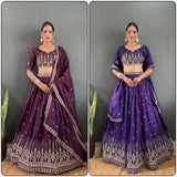 Designer Heavy Star Georgette Lehenga