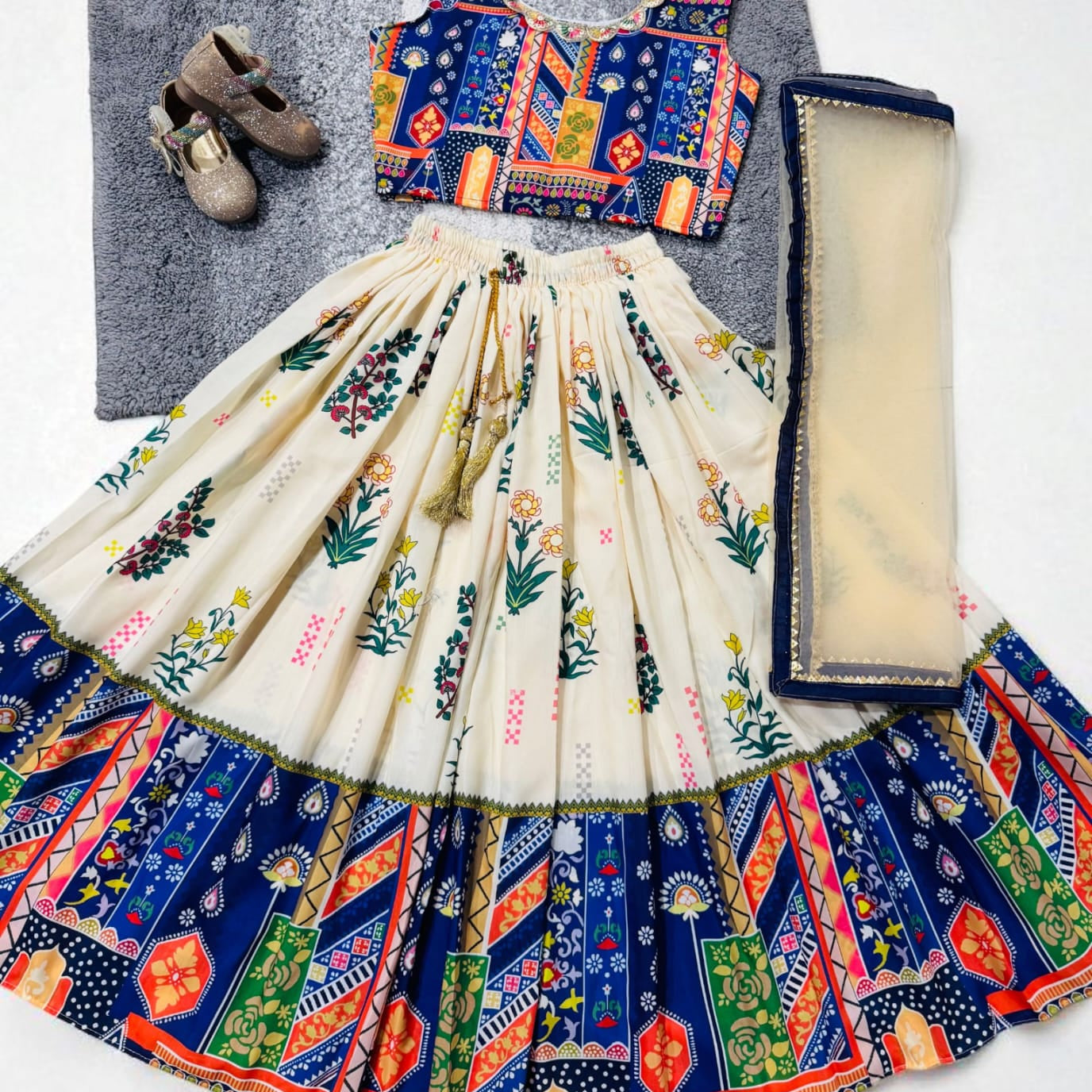 Designer Kediya Kids Lehenga