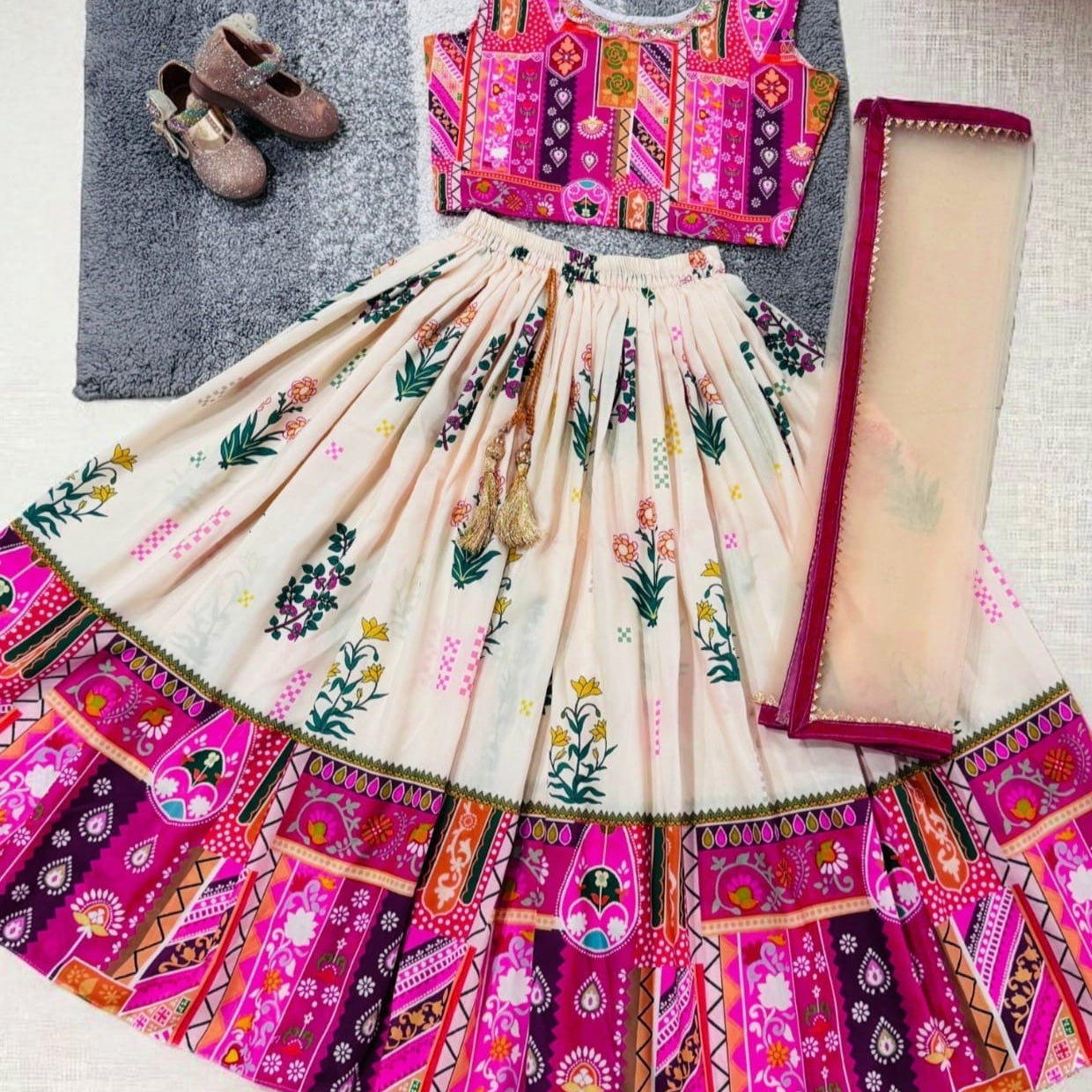 Designer Kediya Kids Lehenga