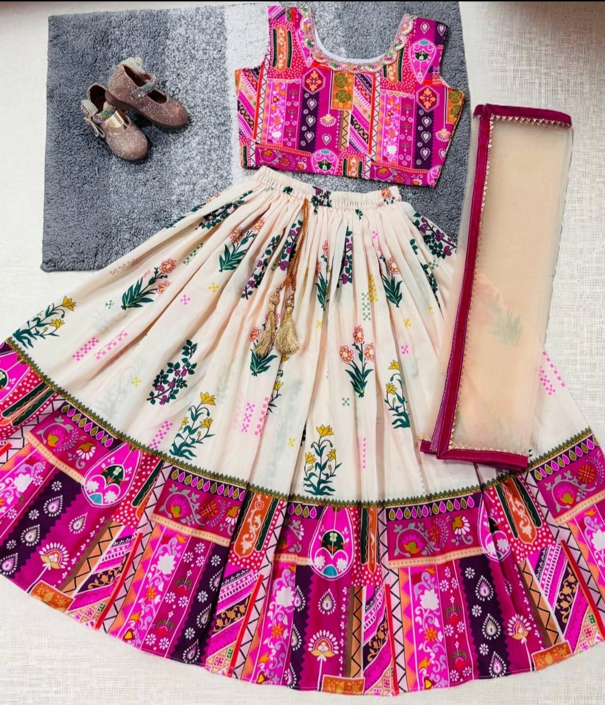 Designer Kediya Kids Lehenga