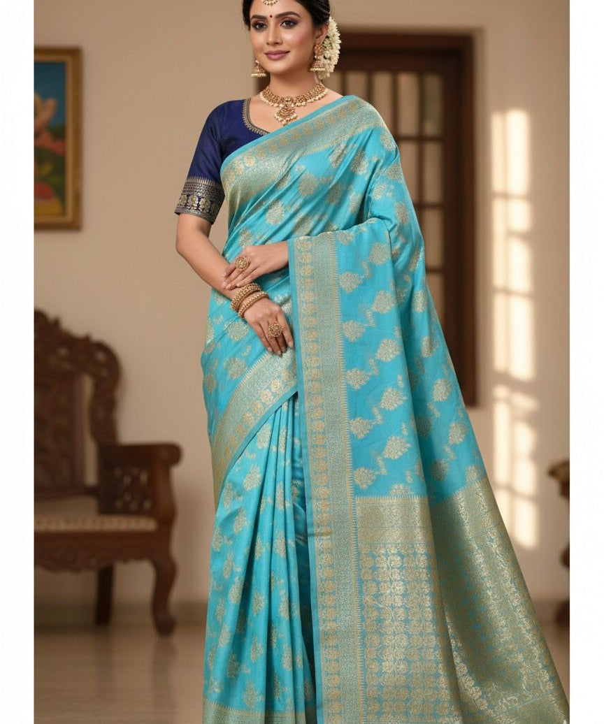 Enchanting Wedding Banarasi Silk Saree