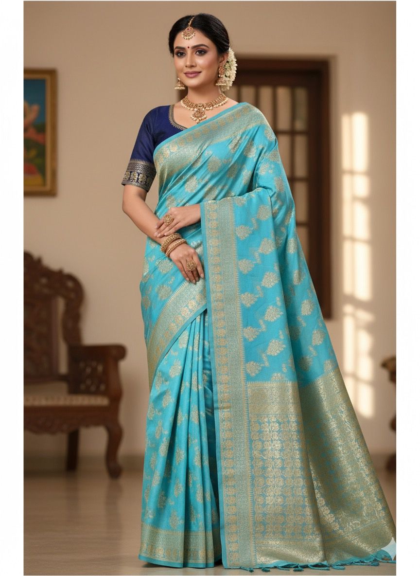 Enchanting Wedding Banarasi Silk Saree