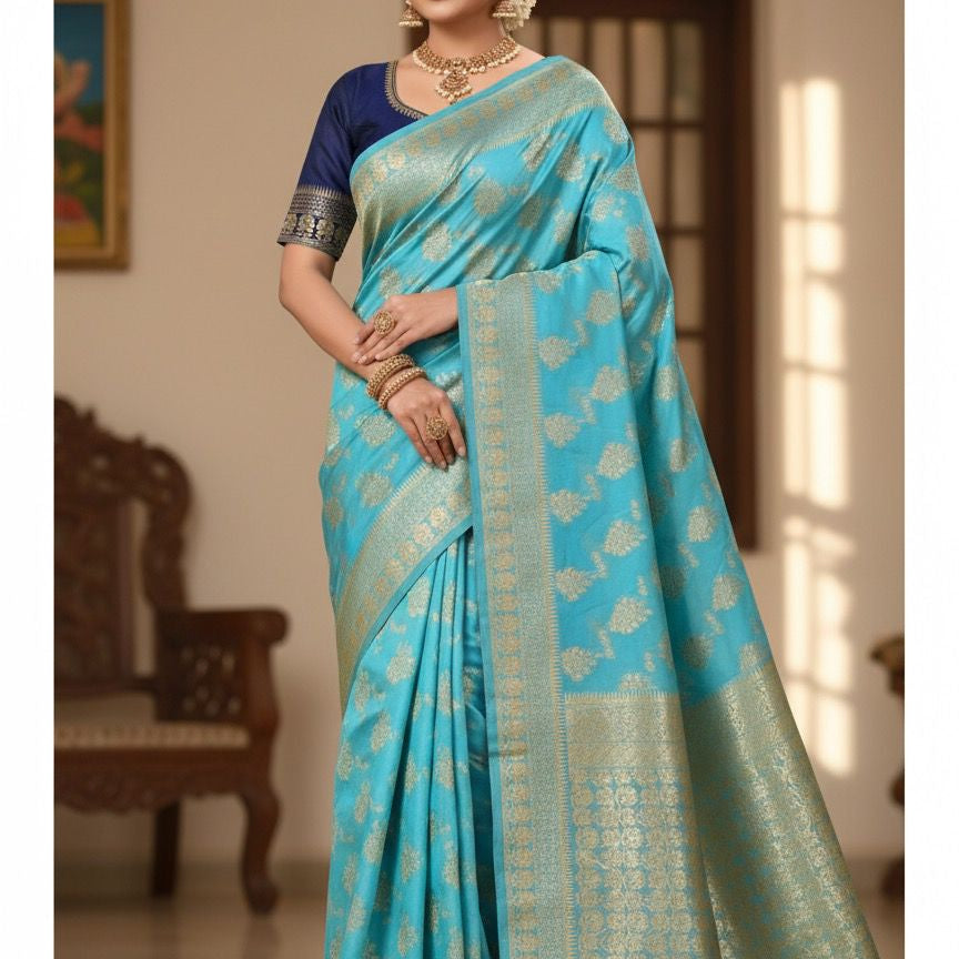 Enchanting Wedding Banarasi Silk Saree