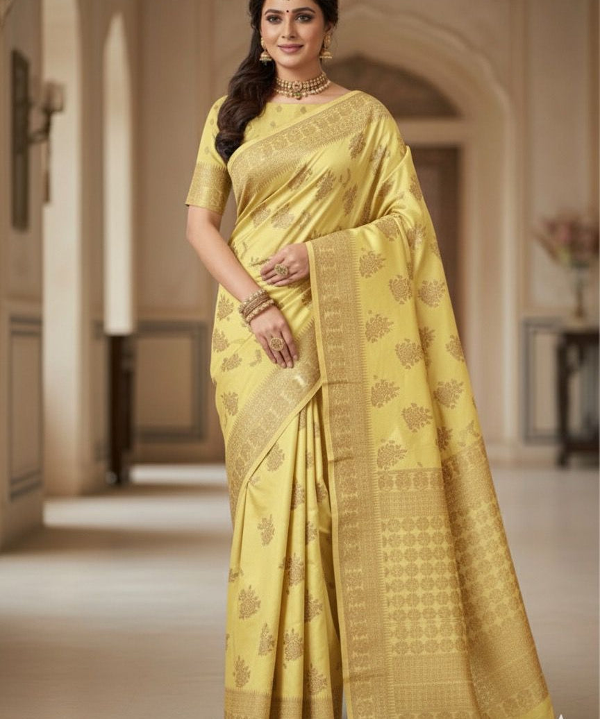Enchanting Wedding Banarasi Silk Saree