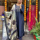 Designer Viscose Chanderi Suit