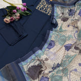 Designer Viscose Chanderi Suit