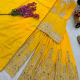 Classy Embroidered Sharara Suit